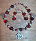 Genuine Garnet Bracelet and Earring Set