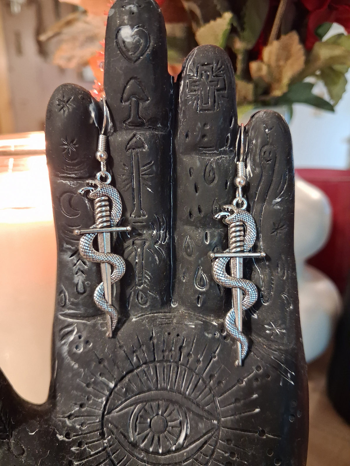 Snake & Sword Earrings