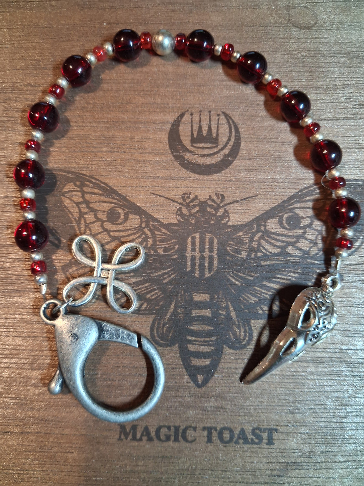 Genuine Garnet Keychain