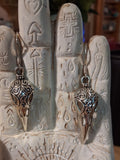 Raven Skull Earrings