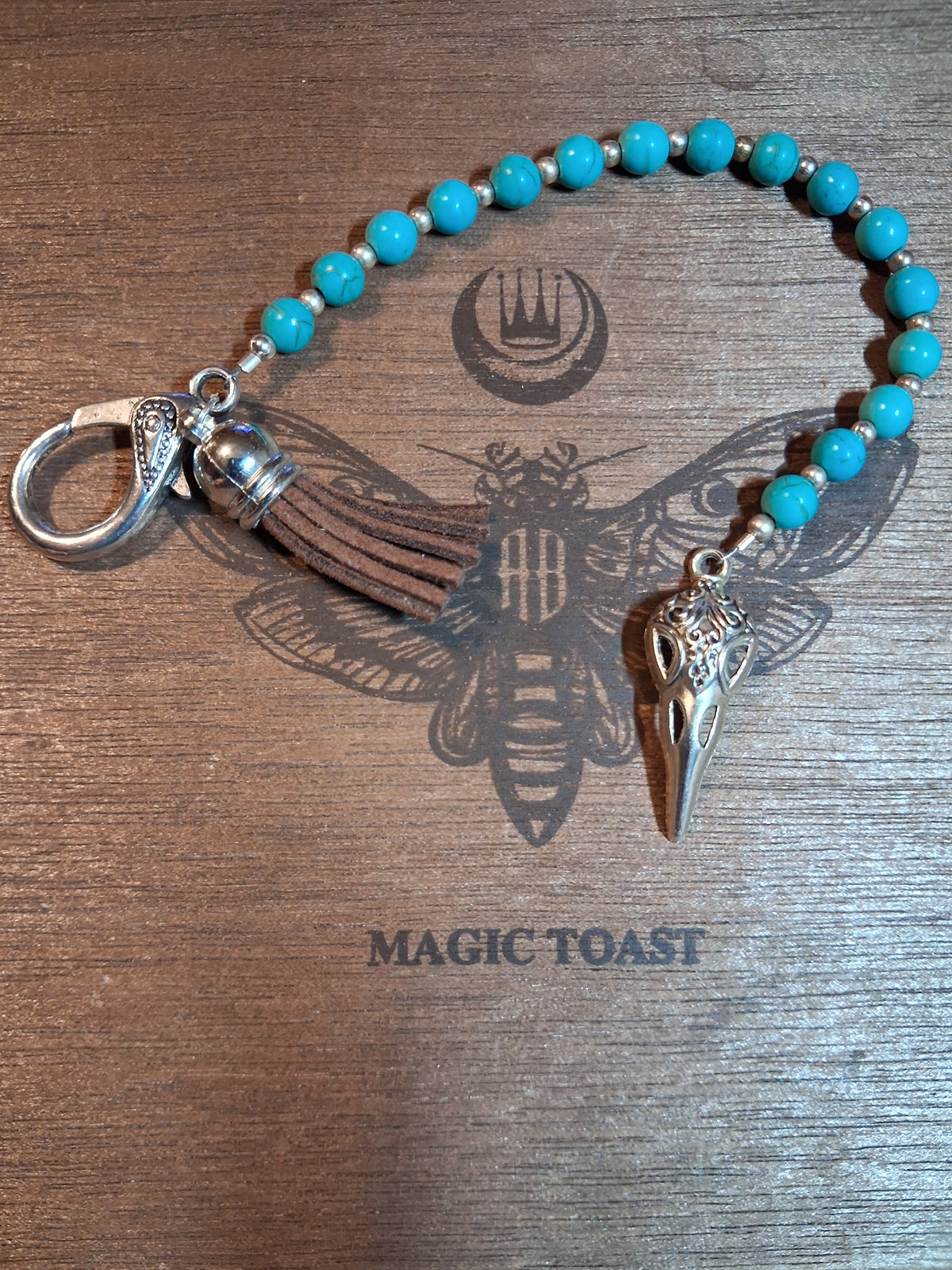 Genuine Turquoise Keychain
